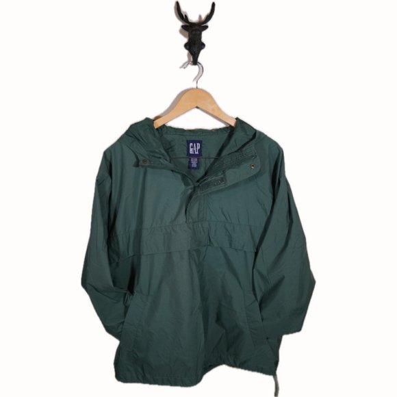 Vintage 90's Green Gap Windbreaker with hood - Picture 1 of 3